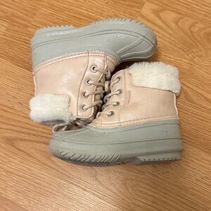 Nautica Kids Light Pink and Gray Boots